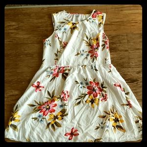 White floral dress